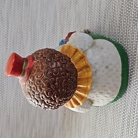 Vintage Ceramic Musical Clown Figurine from the 1970s Wind-Up Music Box - Picture 6 of 6